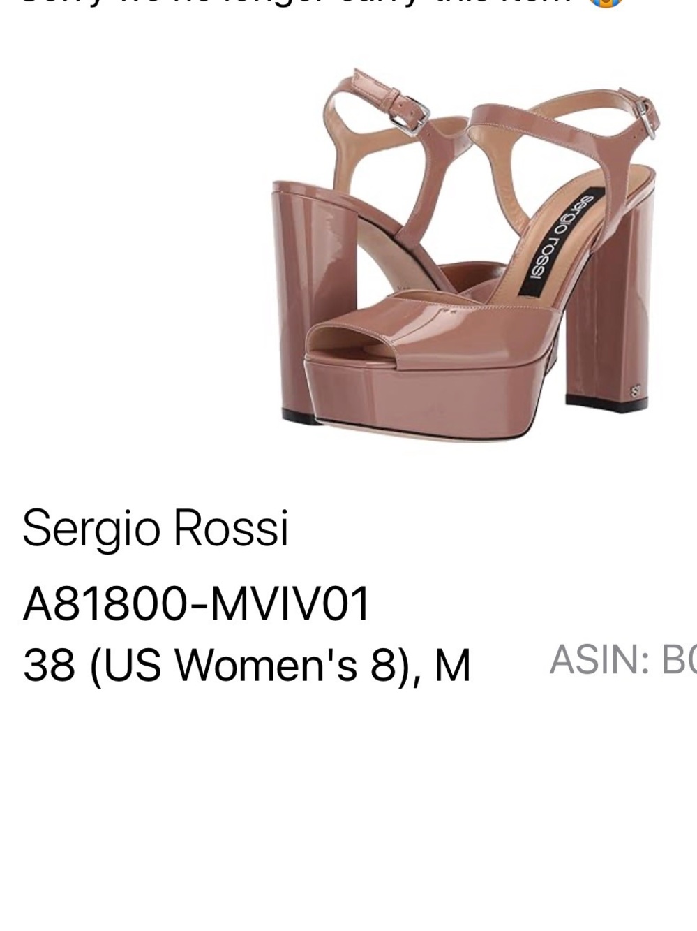 Sergio Rossi Rose Patent Leather Platform Sandals